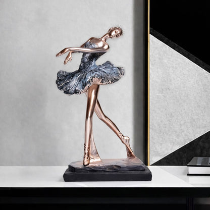 Escultura Decorativa Abstrata Bailarinas Resina - 0067 Conceito 