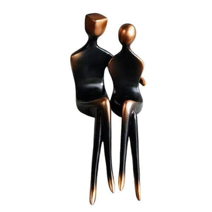 Escultura Decorativa Abstrata Contemporânea Couple Lover 2 em 1 ### Conceito 