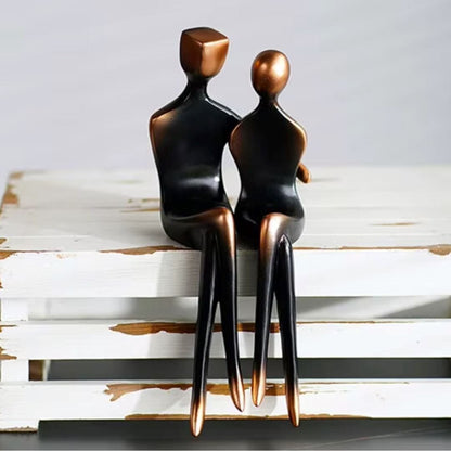 Escultura Decorativa Abstrata Contemporânea Couple Lover 2 em 1 ### Conceito 