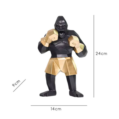 Escultura Decorativa Gorilla Boxer 24cm Conceito 