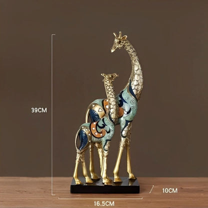 Escultura Decorativa Moderna Girafas ### Conceito 39cm 