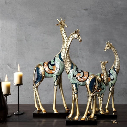 Escultura Decorativa Moderna Girafas ### Conceito 