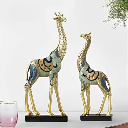Escultura Decorativa Moderna Girafas ### Conceito 