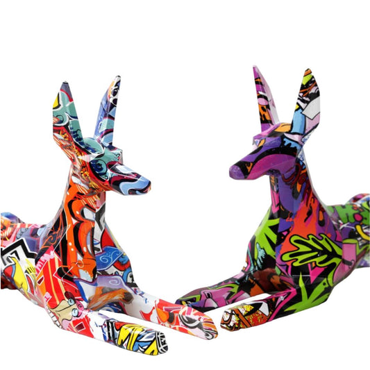 Escultura Doberman Street & Colors Grafite - 0011 projeto-150 