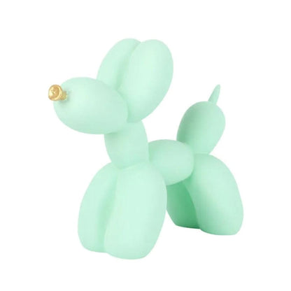 Escultura Doggy Balloon Matte Resina - 0009 YuDome Verde Claro 