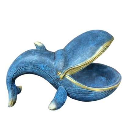 Escultura e Aparador Baleia em Resina Resina - 0080 Conceito 