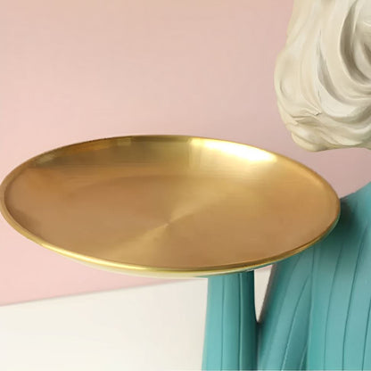 Escultura e Aparador com Bandeja Milly Tie - 33cm Conceito 