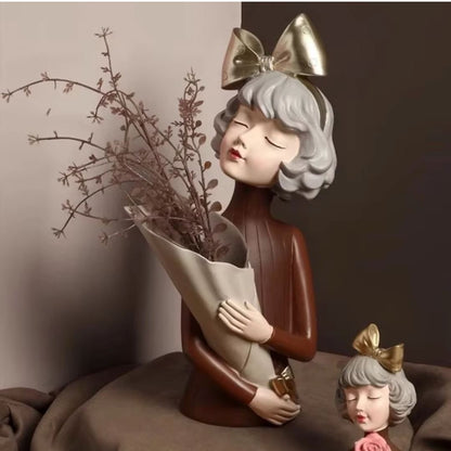 Escultura e Aparador de Flores Milly Tie (38cm) Conceito 