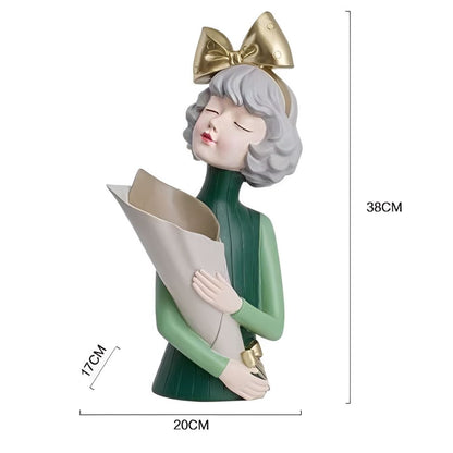 Escultura e Aparador de Flores Milly Tie (38cm) Conceito 