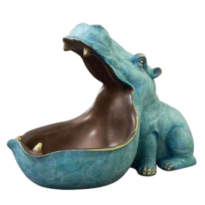 Escultura e Aparador Muzzle Hipopótamo Resina - 0079 Conceito 