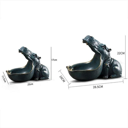 Escultura e Aparador Muzzle Hipopótamo Resina - 0079 Conceito 