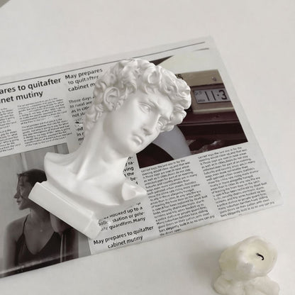 Escultura e Vaso Decorativo David Michelangelo Resina - 0049 Conceito 