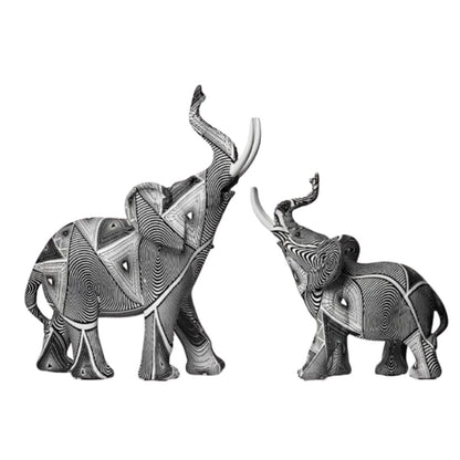 Escultura Elefante Pintura Origami Conceito 