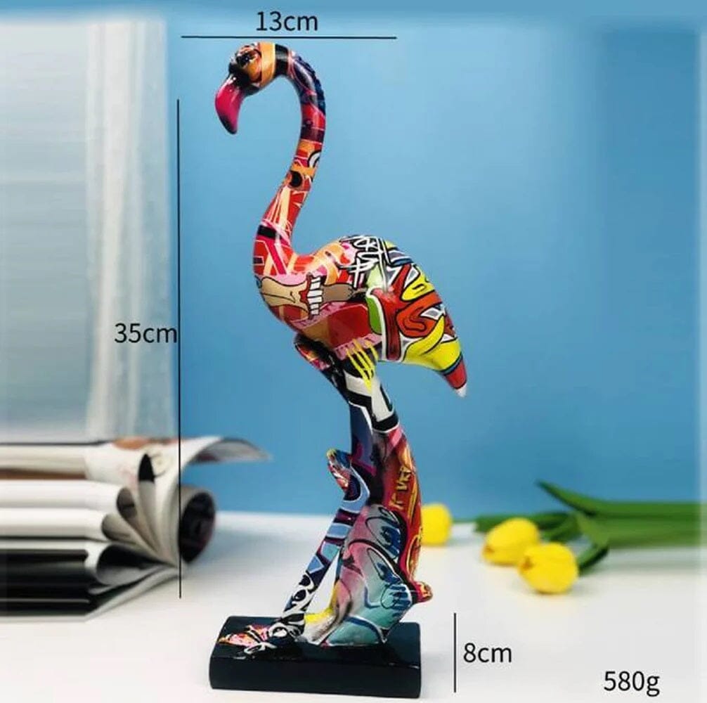 Escultura Flamingo Grafite Street & Colors Conceito 