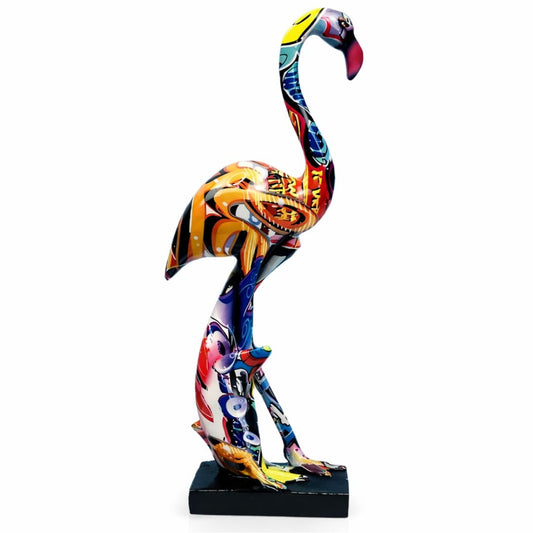 Escultura Flamingo Grafite Street & Colors Conceito Street 1 