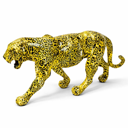 Escultura Leopardo Grafite Street & Colors Conceito 
