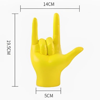 Escultura Libras I Love You (Linguagem de Sinais) Resina - 0026 Conceito 