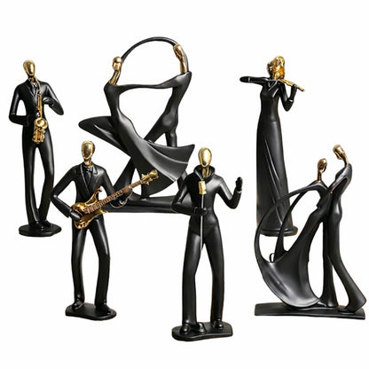 Escultura Minimalista e Moderna Cia Musical Resina - 0027 Conceito 