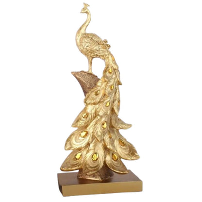 Escultura Moderna Pavão em Resina Resina - 0084 Conceito 