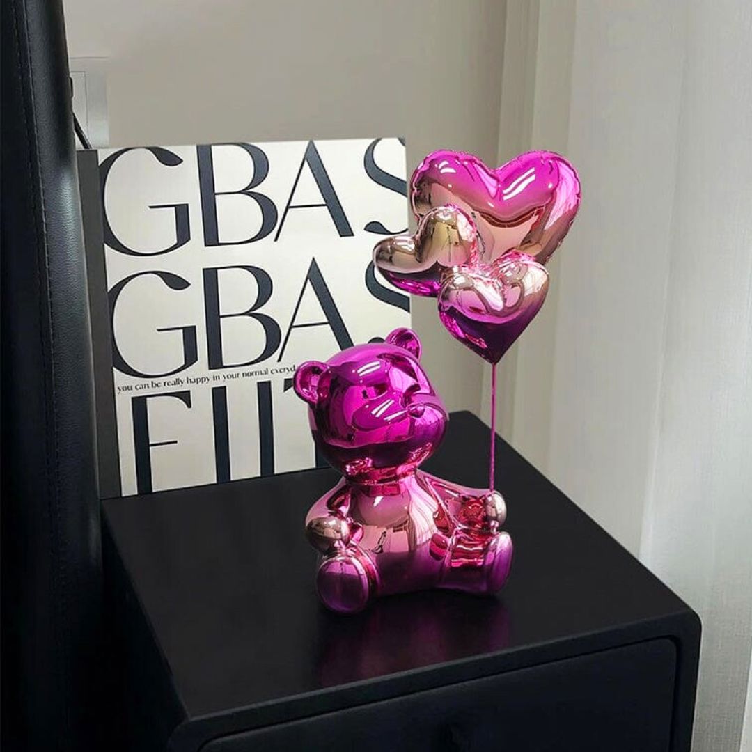 Escultura Namorados In Love - Litle Bear Resina - 0028 Conceito 