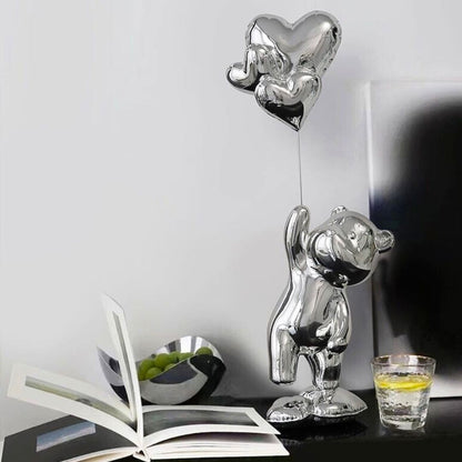 Escultura Namorados In Love - Litle Bear Resina - 0028 Conceito 