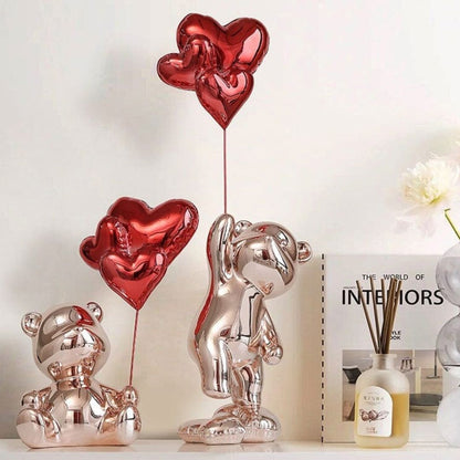 Escultura Namorados In Love - Litle Bear Resina - 0028 Conceito 