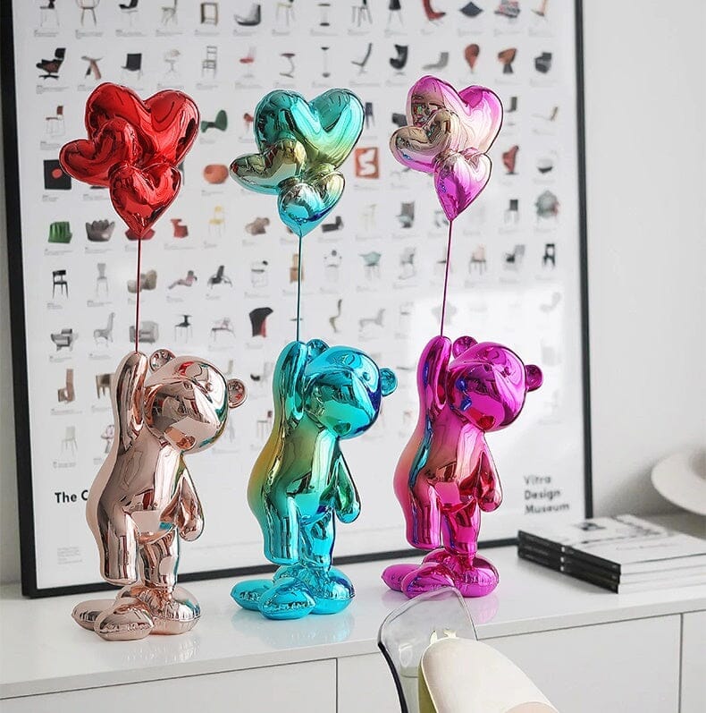 Escultura Namorados In Love - Litle Bear resina Conceito 