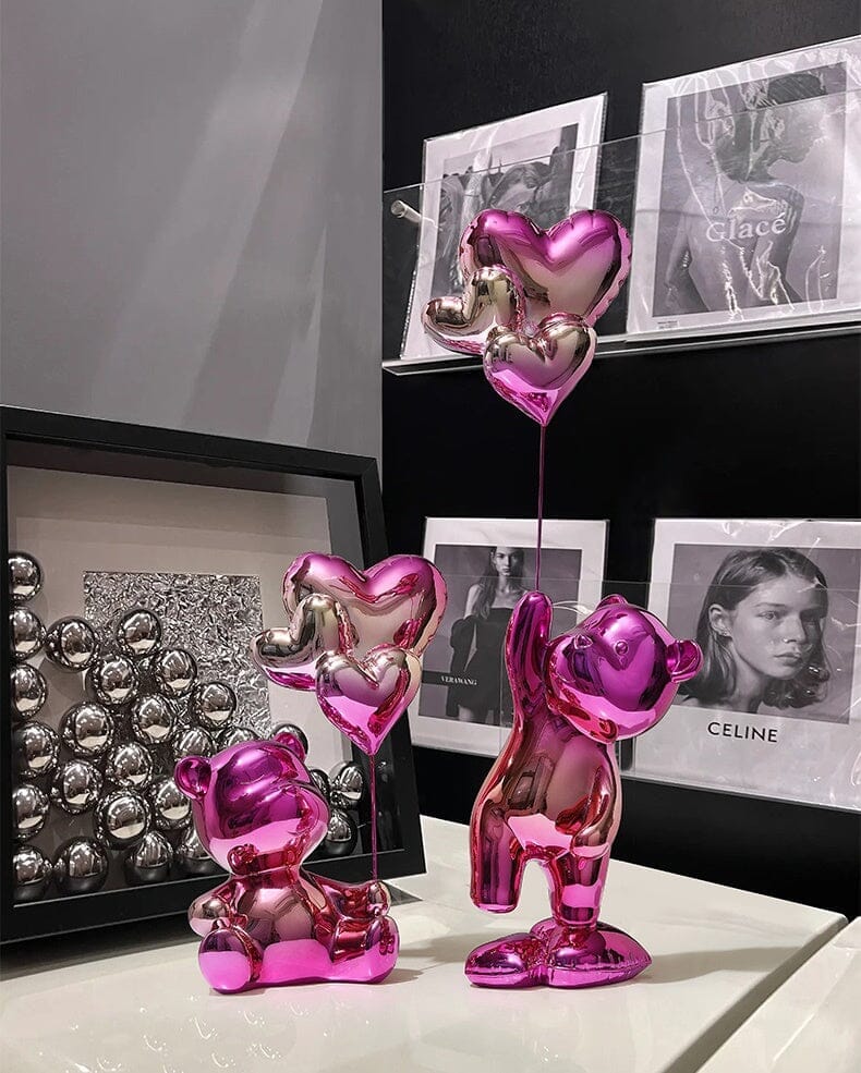 Escultura Namorados In Love - Litle Bear resina Conceito 