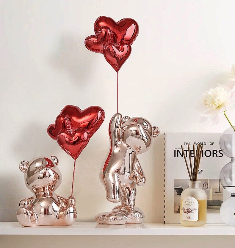 Escultura Namorados In Love - Litle Bear resina Conceito 