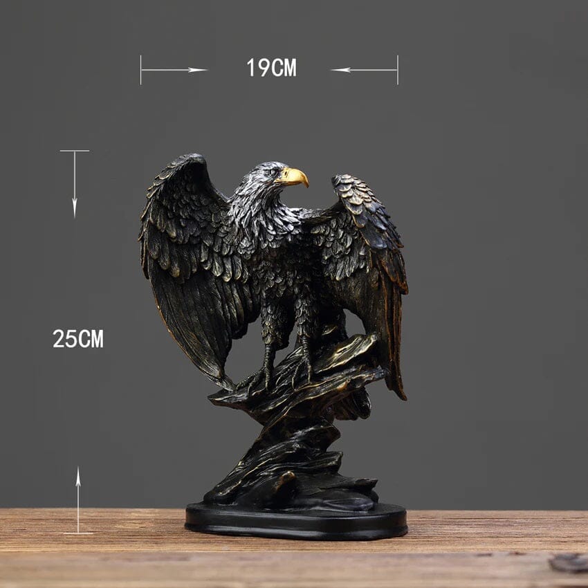 Escultura Nordica Águia 25x19cm Resina - 0030 Conceito 