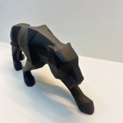 Escultura Pantera Abstrata Resina - 0032 Conceito 