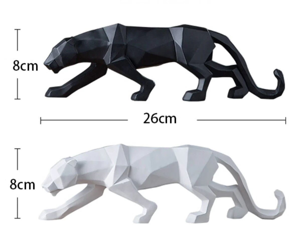 Escultura Pantera Abstrata Resina - 0032 Conceito 