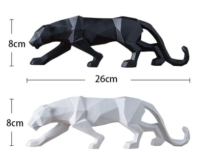 Escultura Pantera Abstrata Resina - 0032 Conceito 