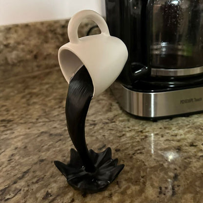 Escultura Spilled Coffee 3D Resina - 0033 Conceito 