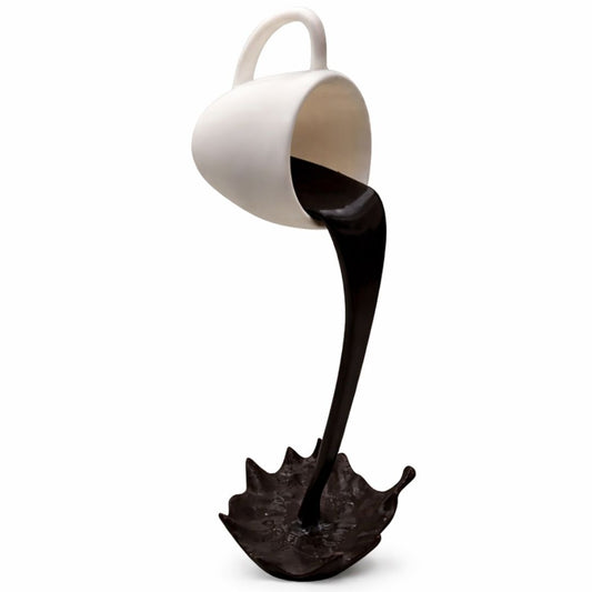 Escultura Spilled Coffee 3D Resina - 0033 Conceito 