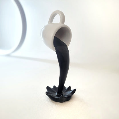 Escultura Spilled Coffee 3D Resina - 0033 Conceito 