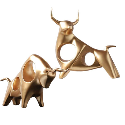 Escultura Touro Vazado Moderno Resina - 0035 Conceito 