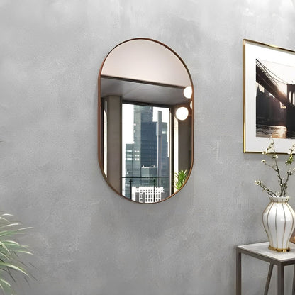 Espelho Decorativo Geométrico Oval Side Mirror Conceito 