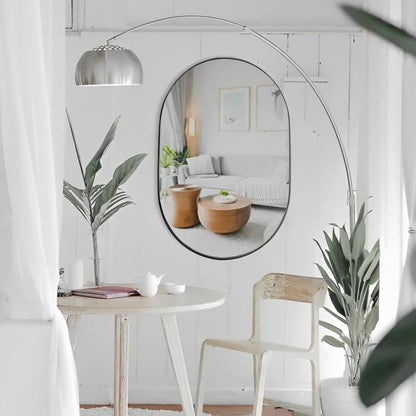Espelho Decorativo Geométrico Oval Side Mirror Conceito 