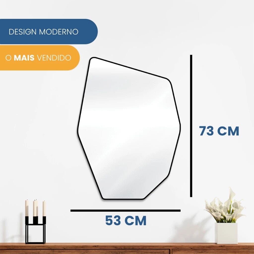 Espelho Decorativo Geométrico Texas Espelho - 0012 Conceito 