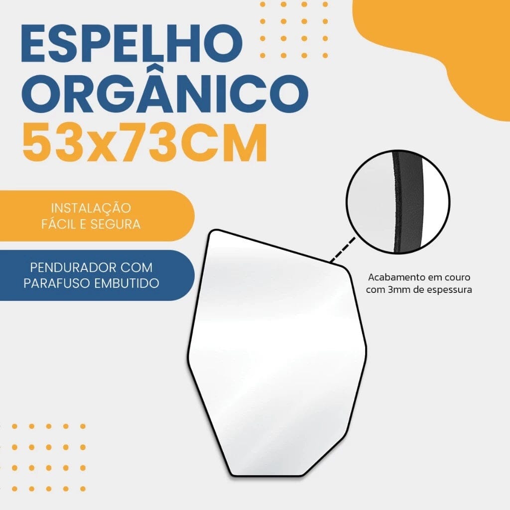 Espelho Decorativo Geométrico Texas Espelho - 0012 Conceito 