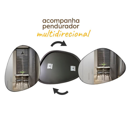 Espelho Decorativo Orgânico de Parede Lucky Conceito 