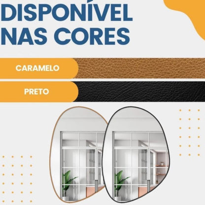 Espelho Decorativo Orgânico de Parede Lucky Conceito 