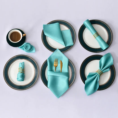 Guardanapo de Tecido Cetim Style Elegance Kit 12PÇ