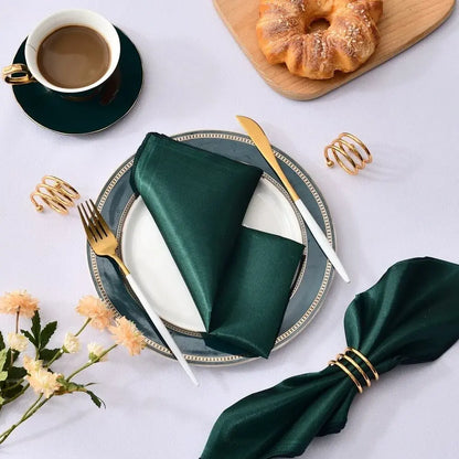 Guardanapo de Tecido Cetim Style Elegance Kit 12PÇ