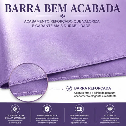 Guardanapo de Tecido Cetim Style Elegance Kit 12PÇ