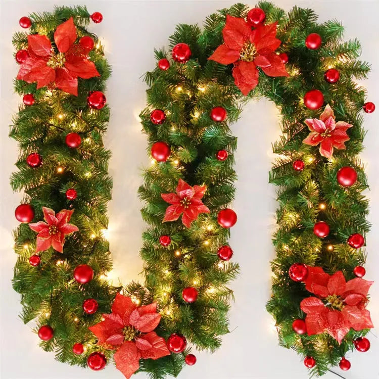 Guirlanda de Natal com Luz Led Flowers Colors