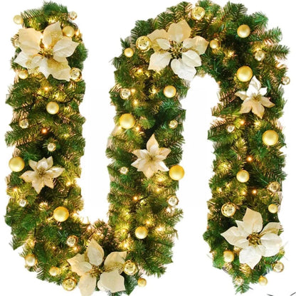 Guirlanda de Natal com Luz Led Flowers Colors