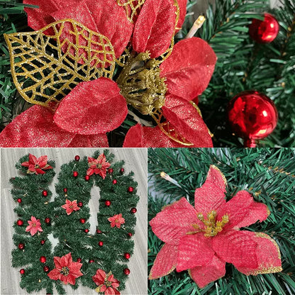Guirlanda de Natal com Luz Led Flowers Colors