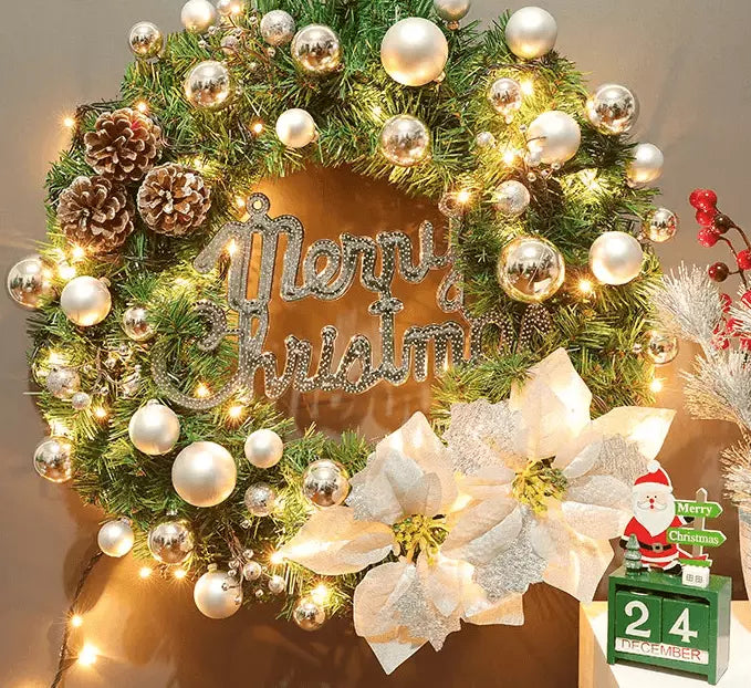Guirlanda de Natal com Luz Led Flowers Colors
